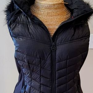 Michael Kors Puffer Vest with faux fur